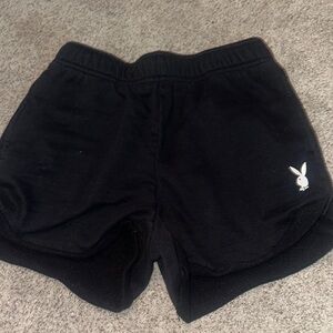 Black playboy shorts